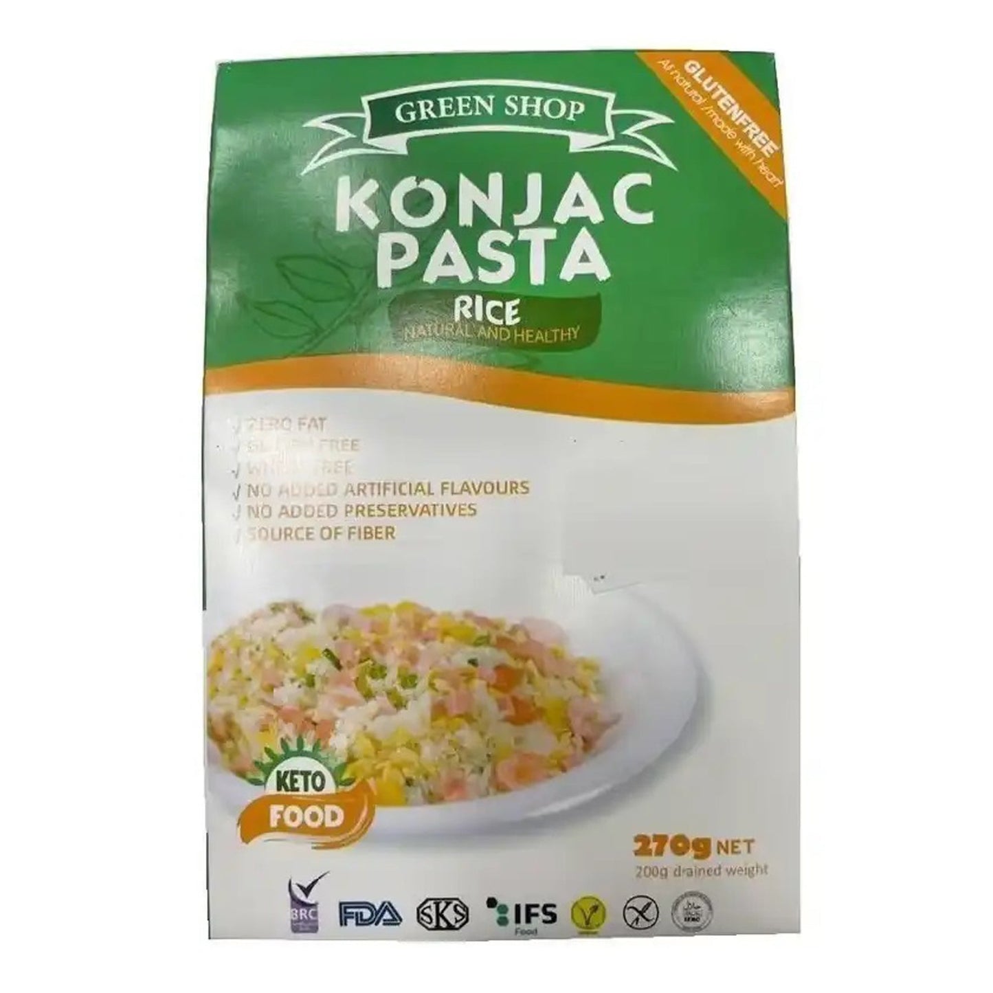 Green Shop Konjac GF Rice 270 Gm